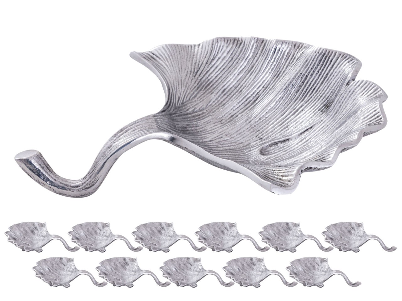 Schaal Fammi Aluminium Zilver - Set van 12