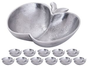 Schaal Kindora Aluminium Zilver - Set van 12