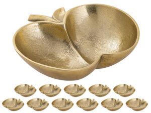 Schaal Rilde Aluminium Zilver - Set van 12