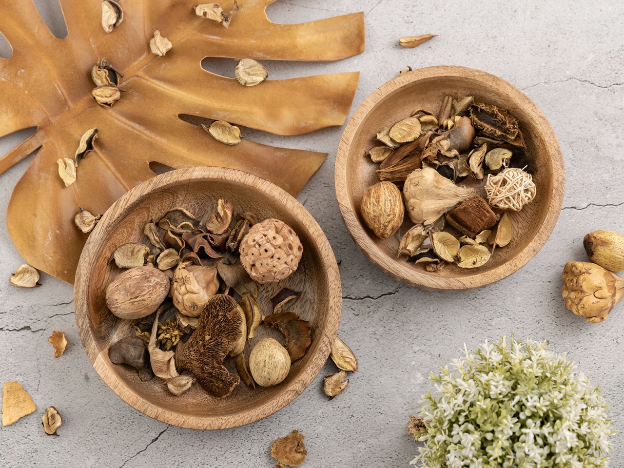 Schaal Kloobu Hout - Set van 2 - Afbeelding 6