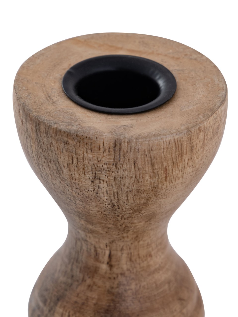 Kandelaar Zomia Mangohout H20 cm - Set van 2 - Afbeelding 4