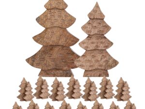 Beeld Muskor Hout - Set van 2