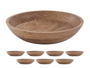 Schaal Traurdino Hout - Set van 8