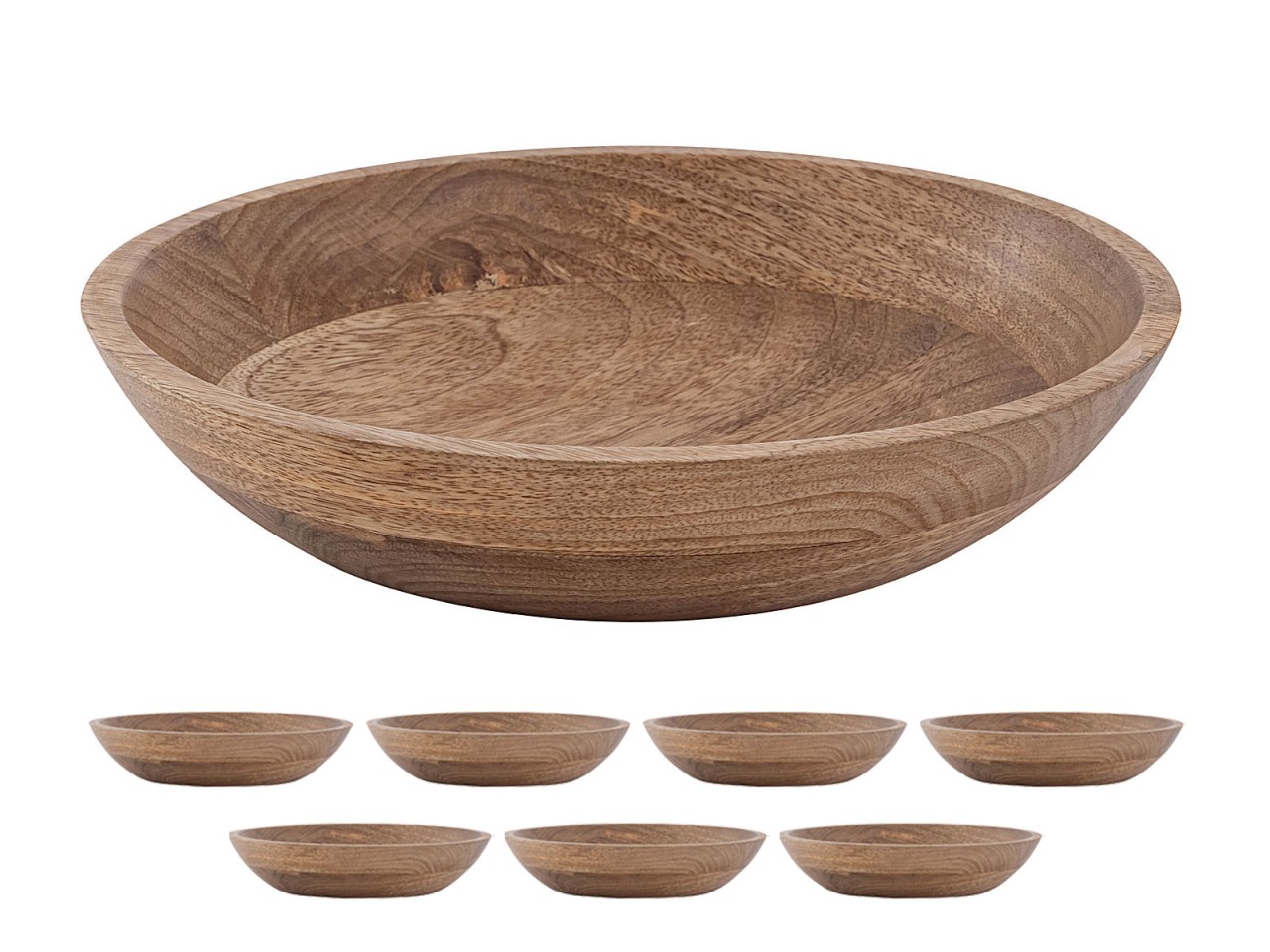 Schaal Traurdino Hout - Set van 8