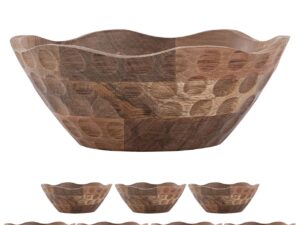 Schaal Leebar Hout - Set van 8