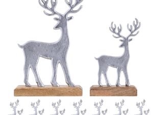 Beeld Skaardel Aluminium - Set van 2