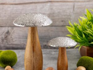 Beeld Bremmir Mangohout Ø13 cm - Set van 2