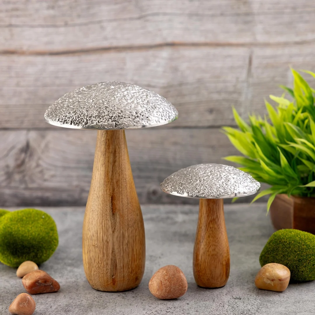 Beeld Hukona Mangohout Ø13 cm - Set van 2 - Afbeelding 2