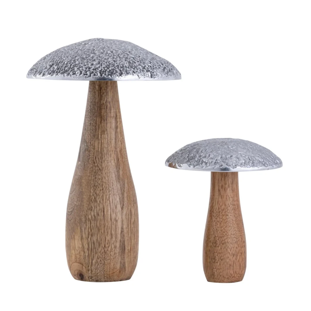 Beeld Hukona Mangohout Ø13 cm - Set van 2 - Afbeelding 3