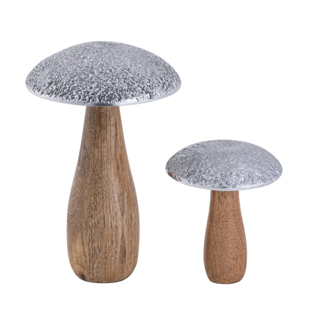 Beeld Hukona Mangohout Ø13 cm - Set van 2 - Afbeelding 4