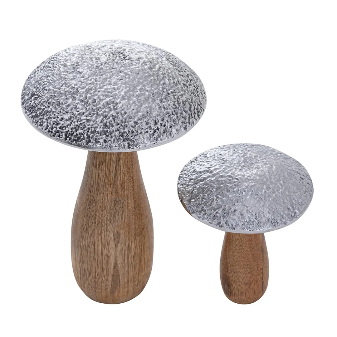 Beeld Hukona Mangohout Ø13 cm - Set van 2 - Afbeelding 5