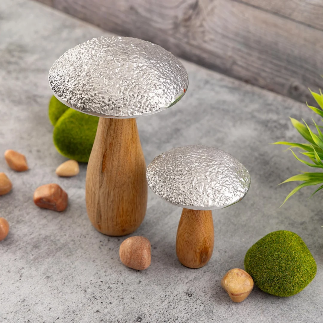 Beeld Hukona Mangohout Ø13 cm - Set van 2 - Afbeelding 7