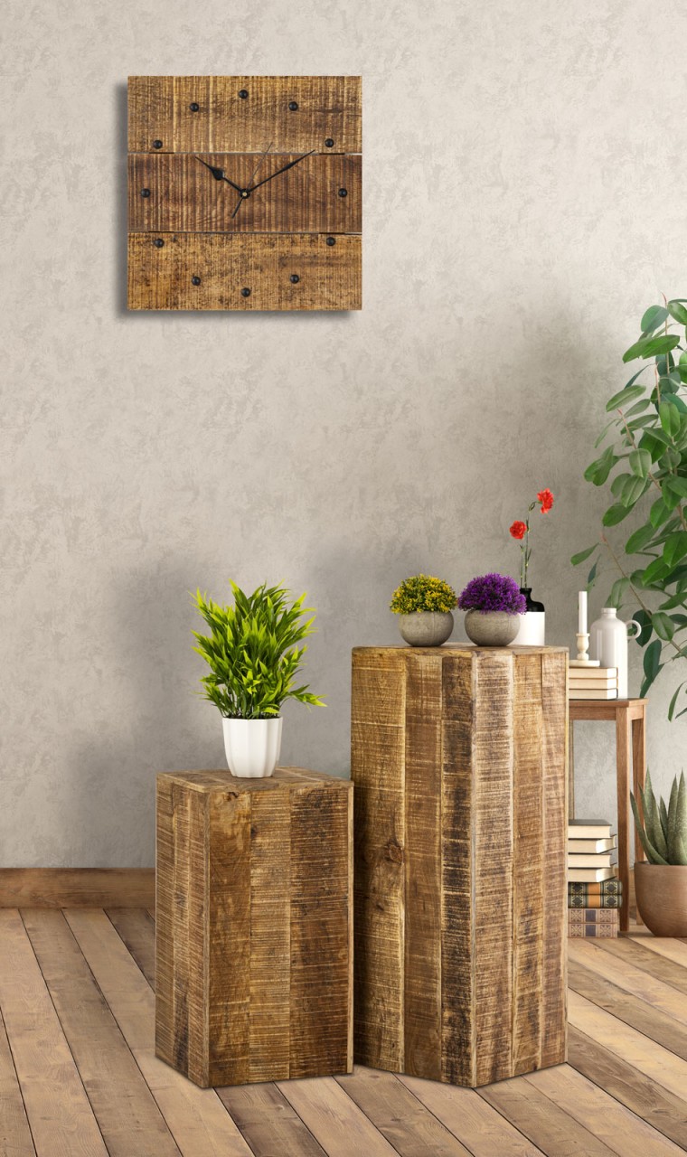 Bijzettafel Kunsonte Mangohout 73 cm - Afbeelding 3
