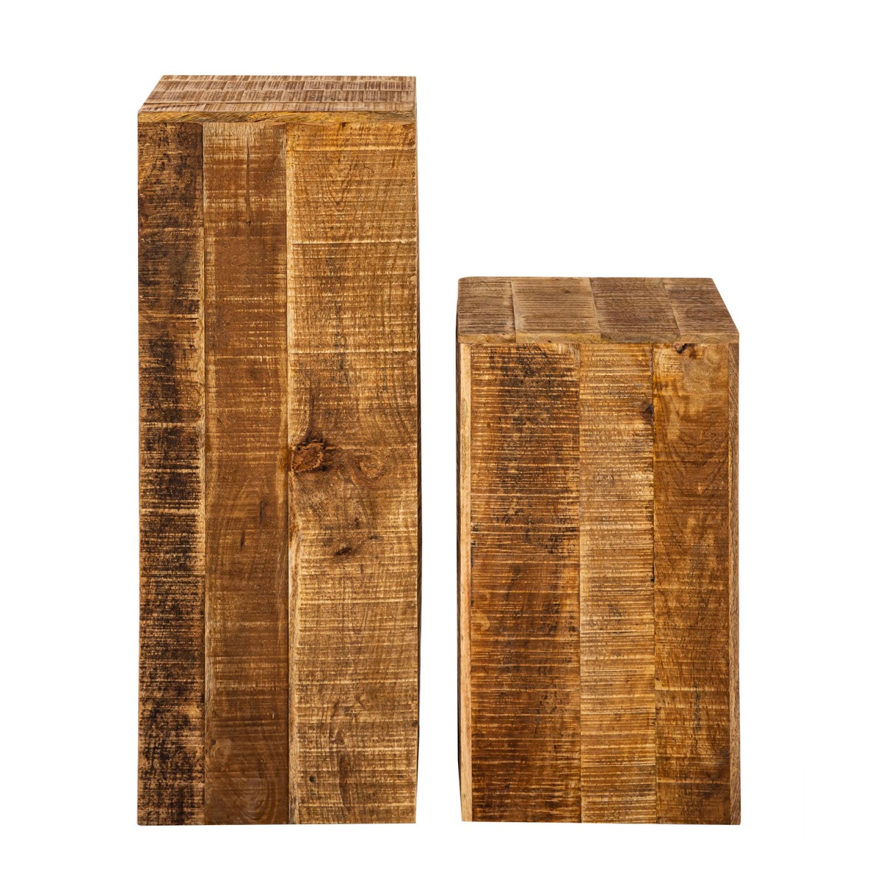 Bijzettafel Kunsonte Mangohout 73 cm - Afbeelding 7