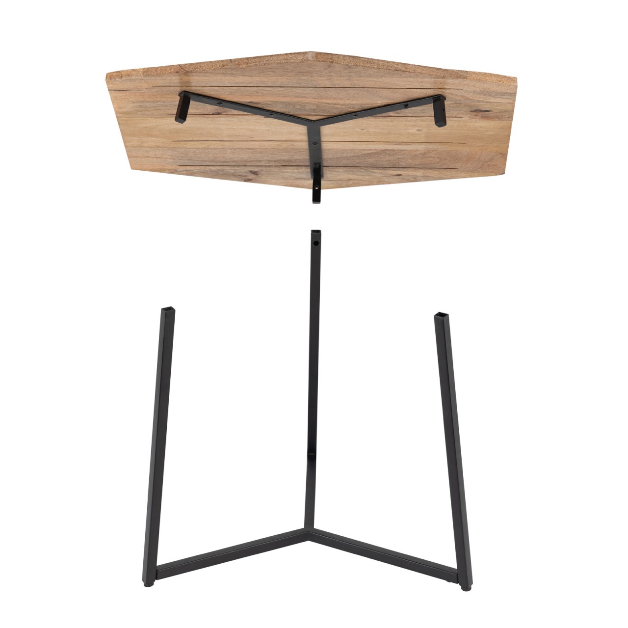 Salontafel Kleendora Metaal 56x48 cm - Afbeelding 8