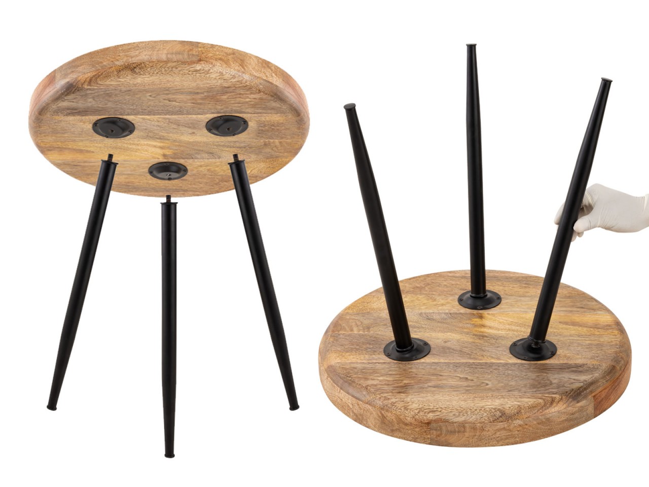 Salontafel Keessona Metaal 50 cm - Afbeelding 10