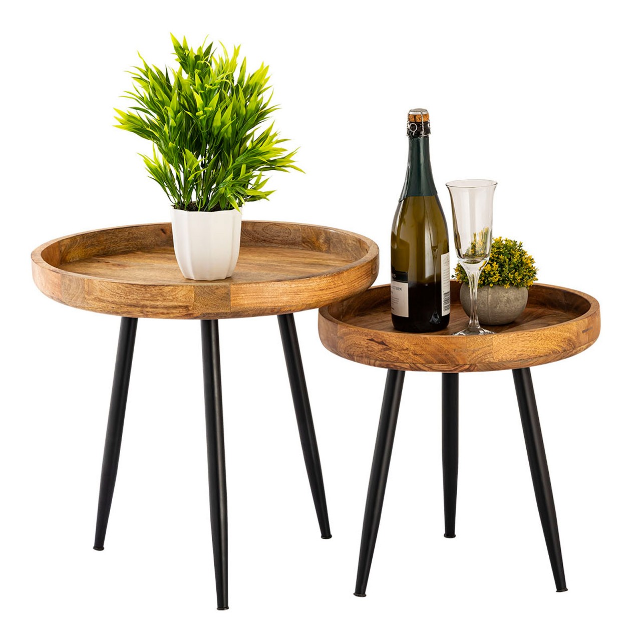 Salontafel Deeltaro Hout 50 cm - Afbeelding 4