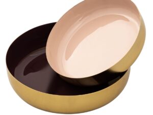 Schaal Vietil Metaal Goud - Set van 2