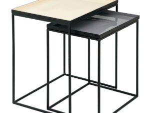 Bijzettafel Ziermaro Mat Zwart - Set van 2