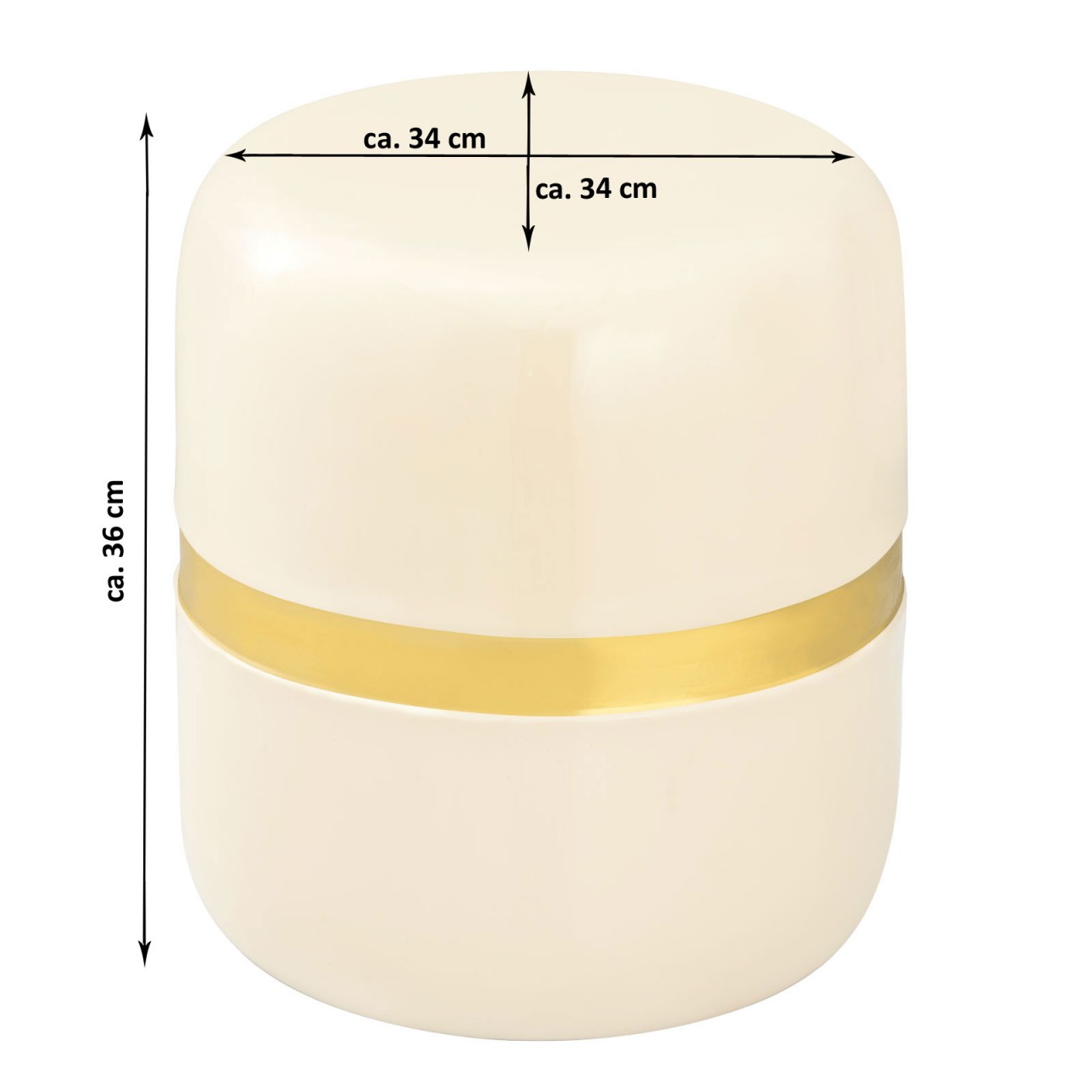 Bijzettafel Moonine Metaal Ø34 cm - Afbeelding 3