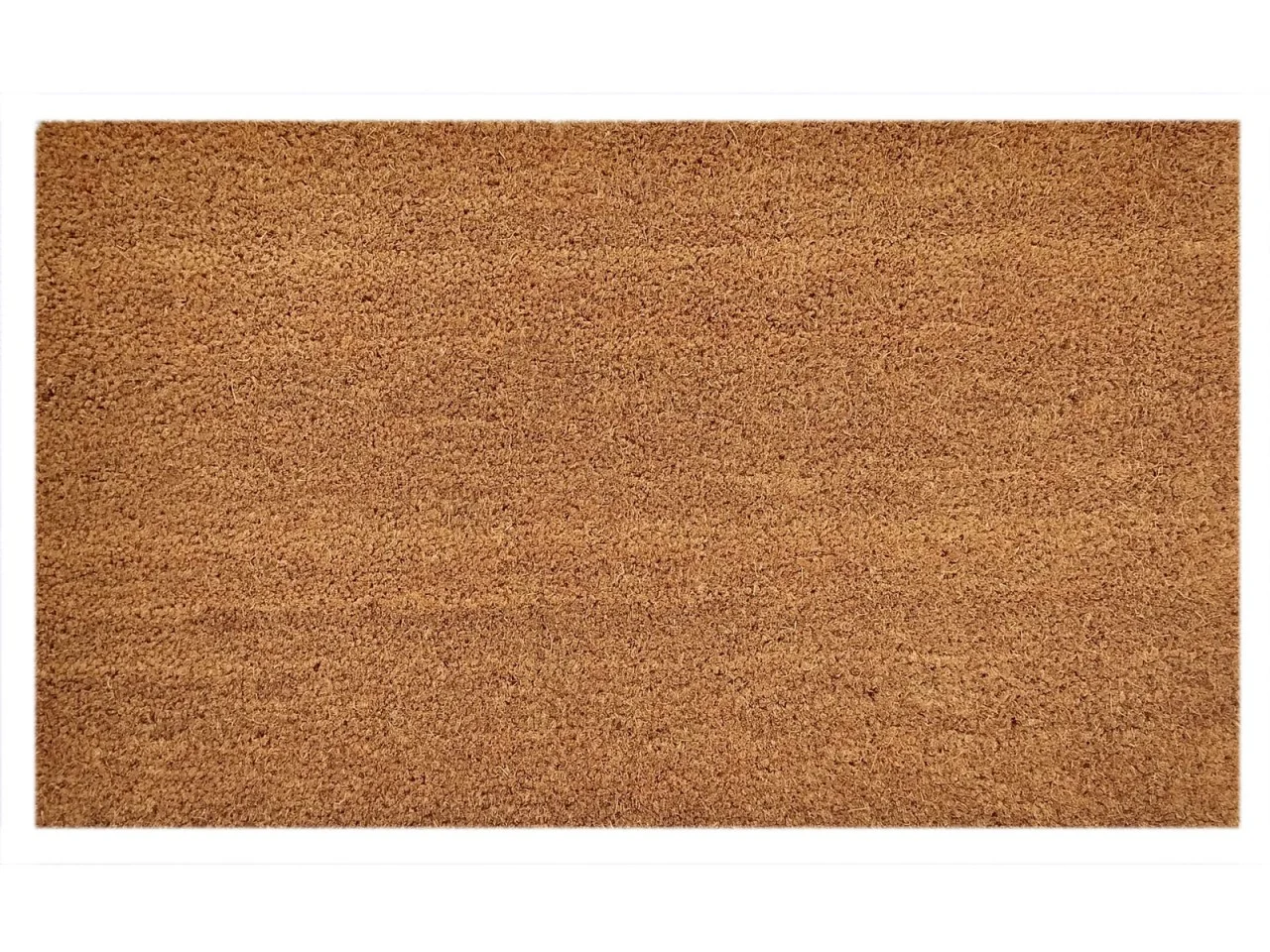 Kussis kokos deurmat 100x80 cm, natuurkleurig met stevige kokosvezel en antislip vinylrug