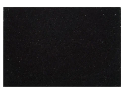 Zwarte Tessane kokos deurmat 100x80 cm met antislip vinylrug voor een nette entree