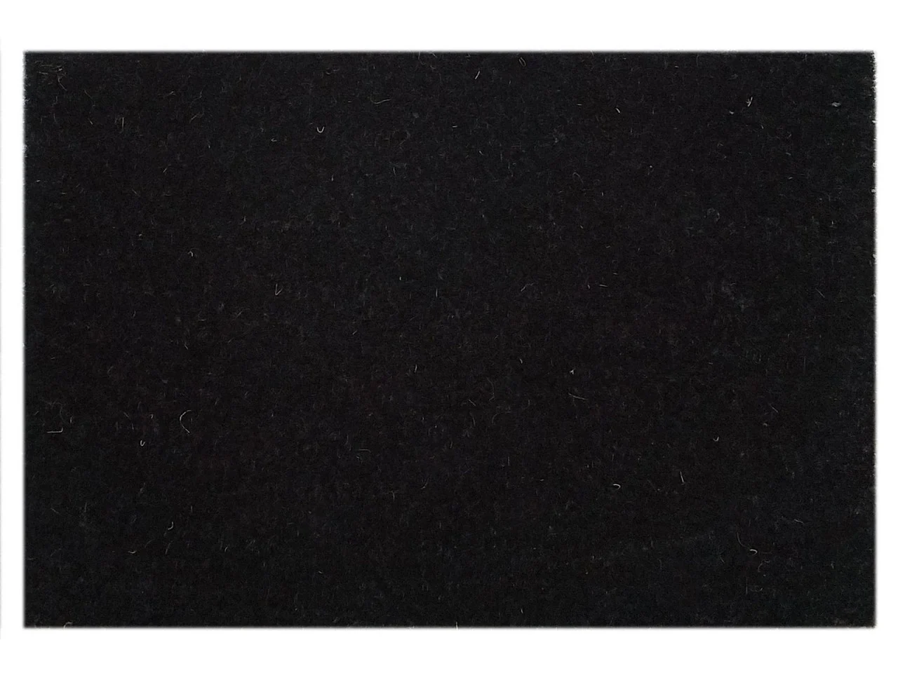 Zwarte Tessane kokos deurmat 100x80 cm met antislip vinylrug voor een nette entree