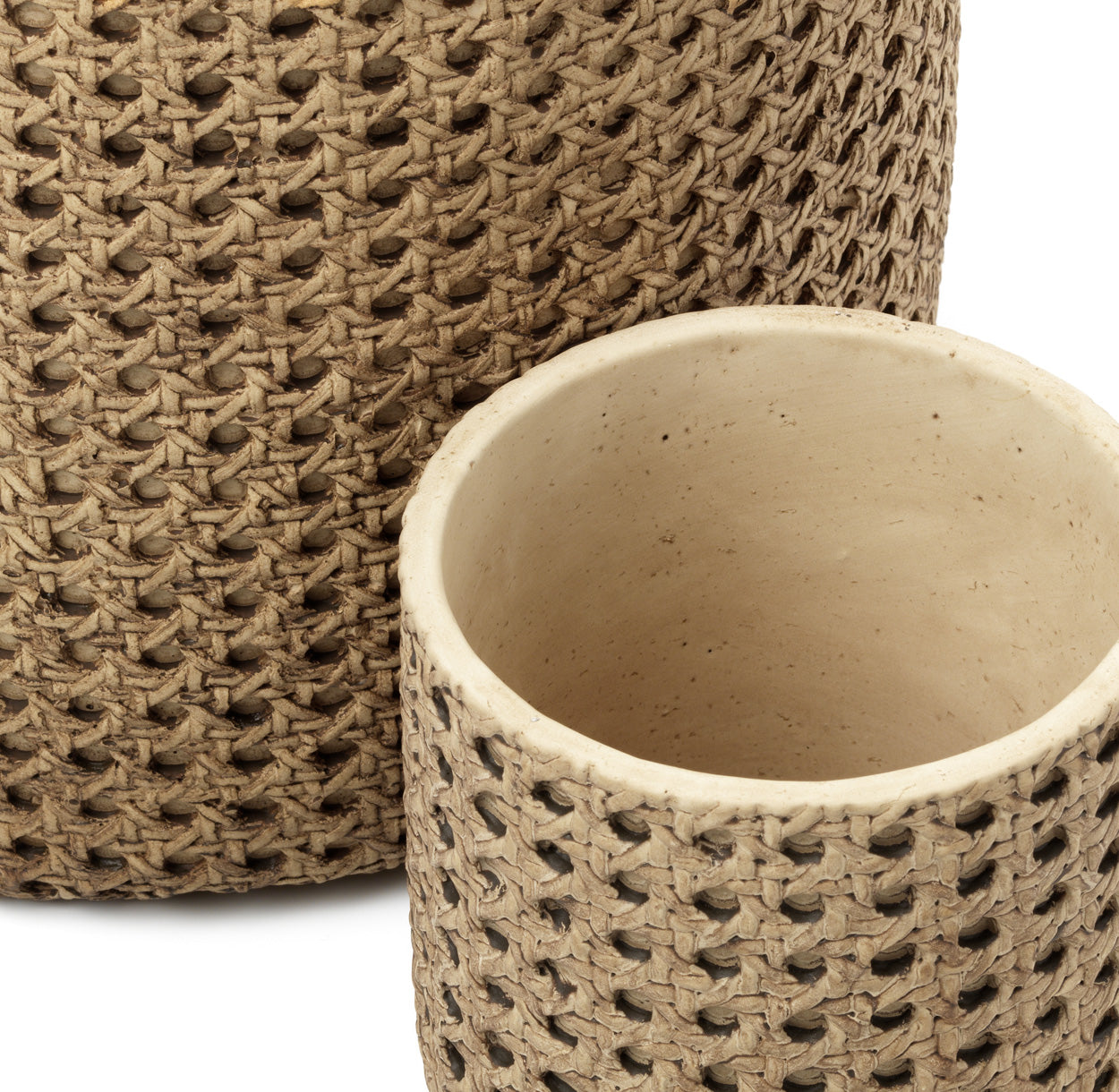 Bloempot Seerine Beton Naturel - Afbeelding 2