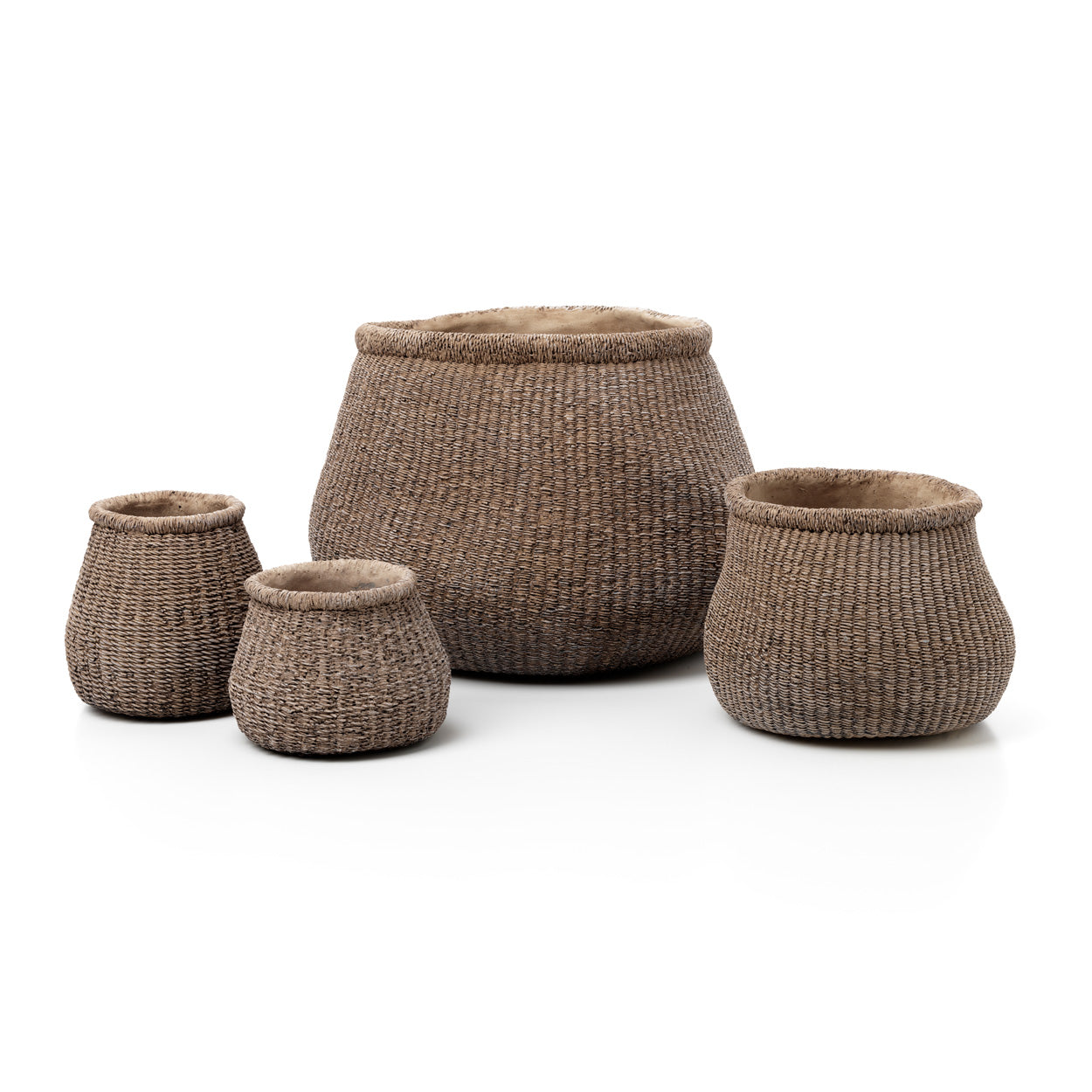 Bloempot Rillona Beton Bruin - Afbeelding 4