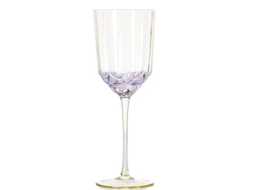 Drinkglas Naamio Glas Naturel met elegante steel en subtiele roze tint van gerecycled glas