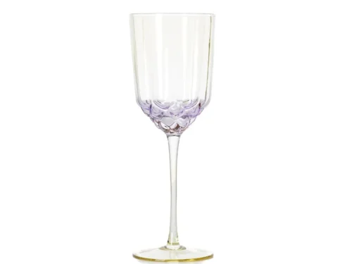 Drinkglas Naamio Glas Naturel met elegante steel en subtiele roze tint van gerecycled glas