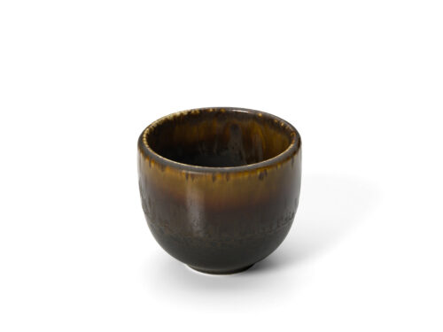 Mok Deiden keramiek bruin, compacte handzame beker met warme glazuurfinish