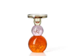 Kandelaar Beerond Glas Oranje