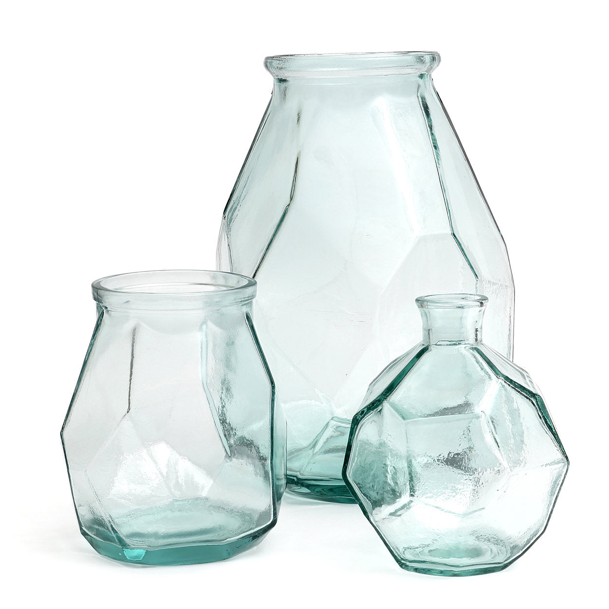 Origamivaas Vaandis Glas Blauw - Afbeelding 3