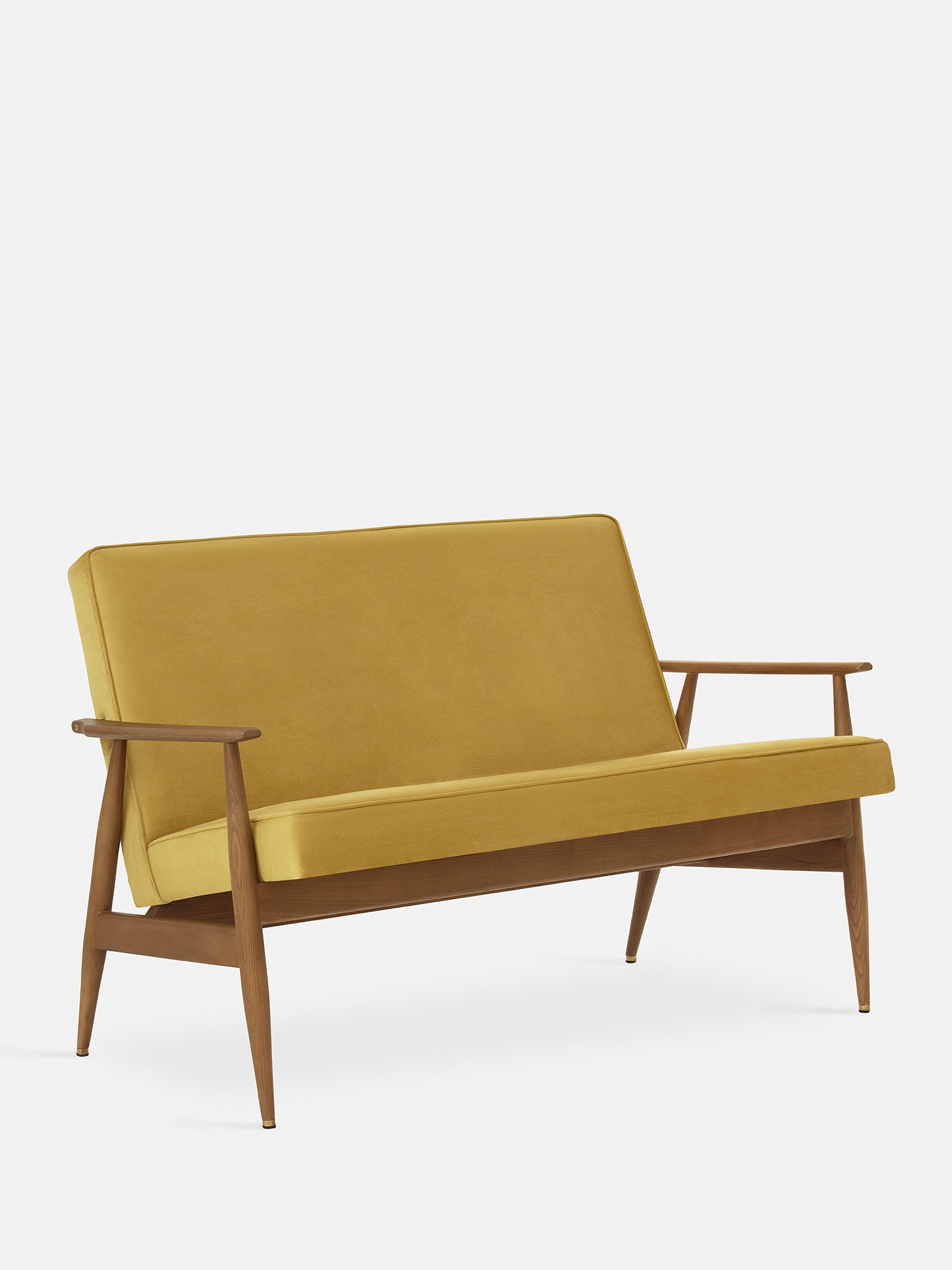 Bank Prorru Velvet Mosterdgeel