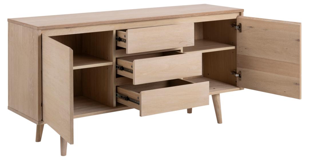 Dressoir Sloornel Wit 150 cm - Afbeelding 2