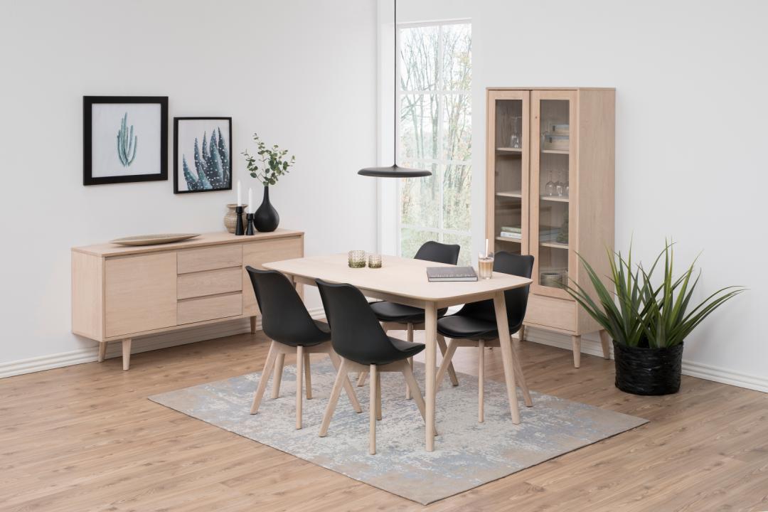Vitrinekast Graustena Wit 80 cm - Afbeelding 5