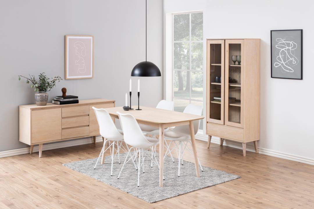 Vitrinekast Graustena Wit 80 cm - Afbeelding 6