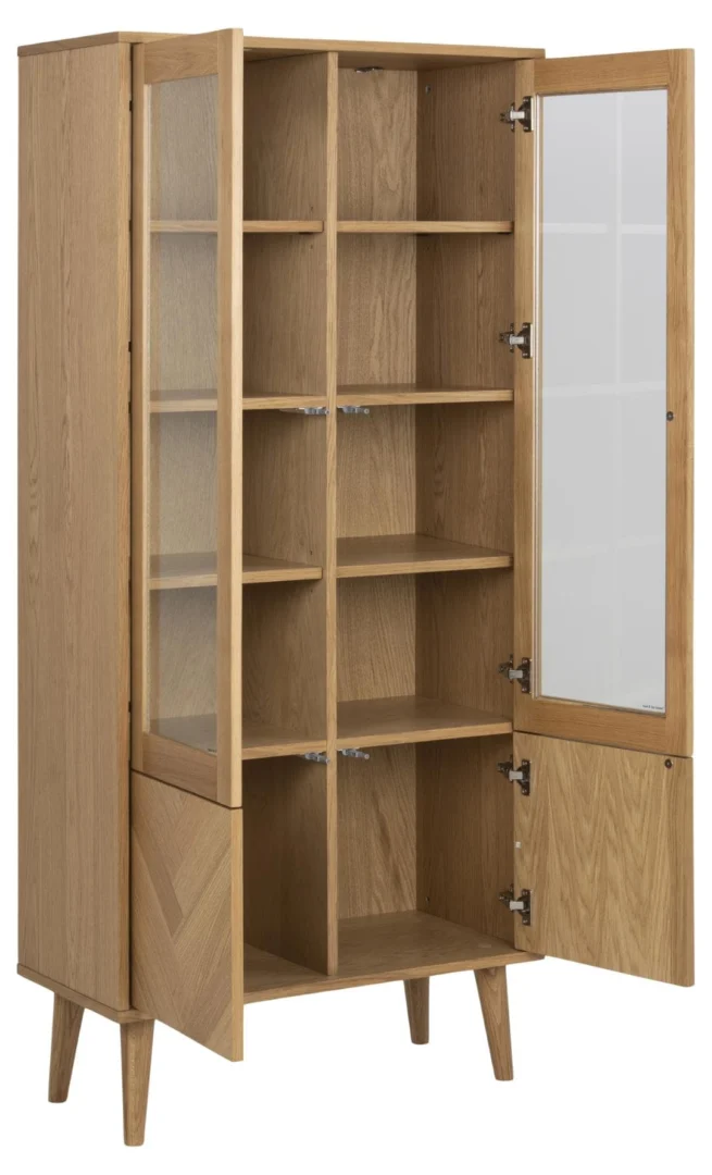 Vitrinekast Vookane Naturel 80 cm - Afbeelding 2