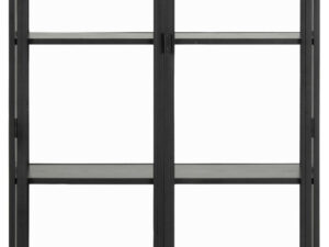 Vitrinekast Ceevan Zwart 77 cm