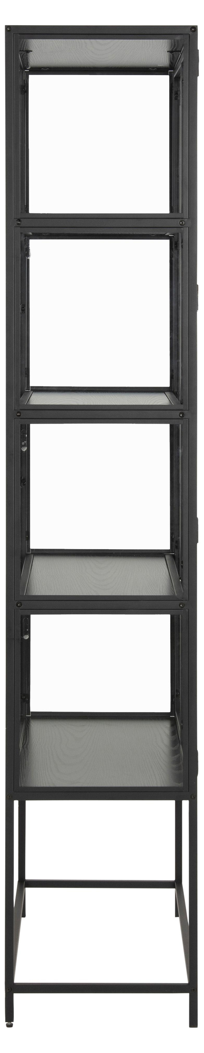 Vitrinekast Ceevan Zwart 77 cm - Afbeelding 4
