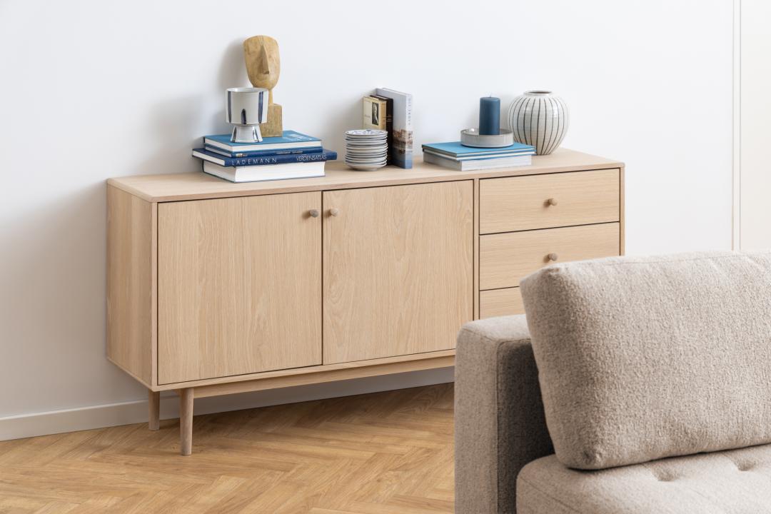 Dressoir Eirik Wit 160 cm - Afbeelding 8