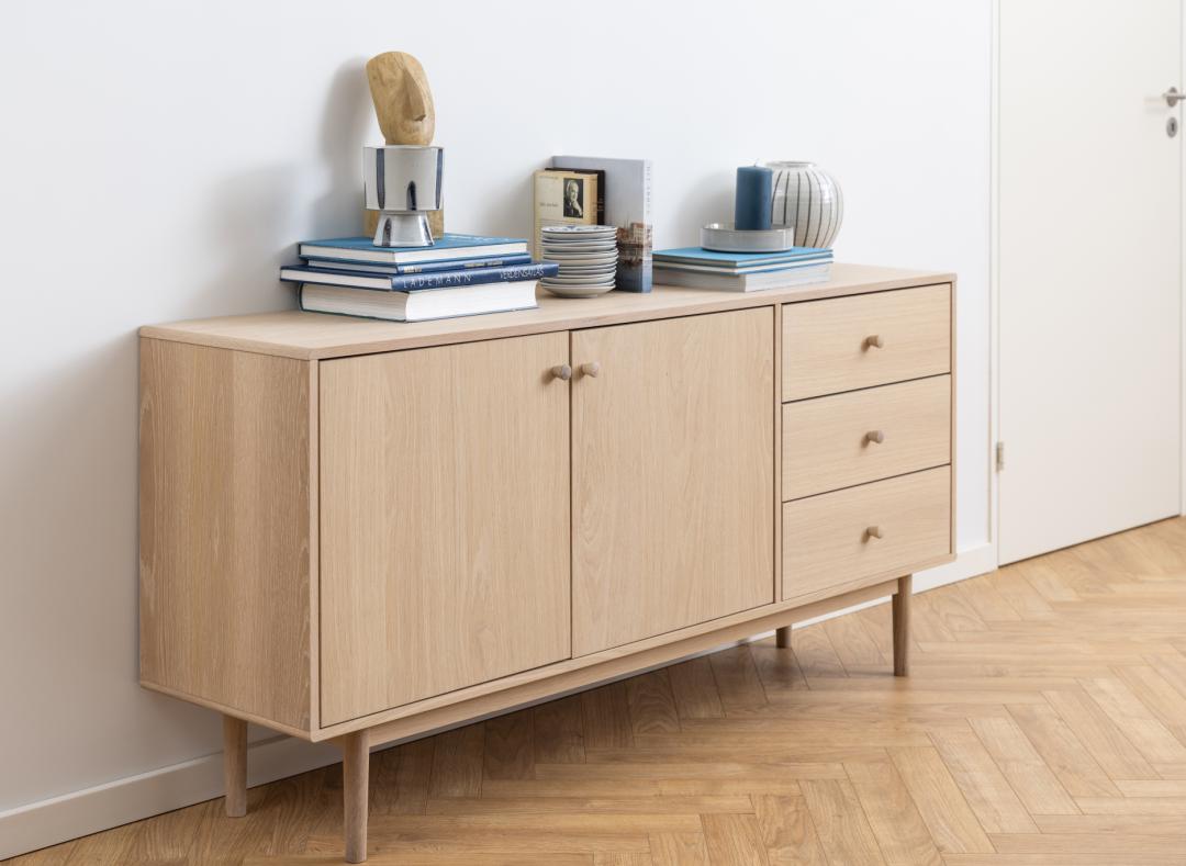 Dressoir Eirik Wit 160 cm - Afbeelding 9