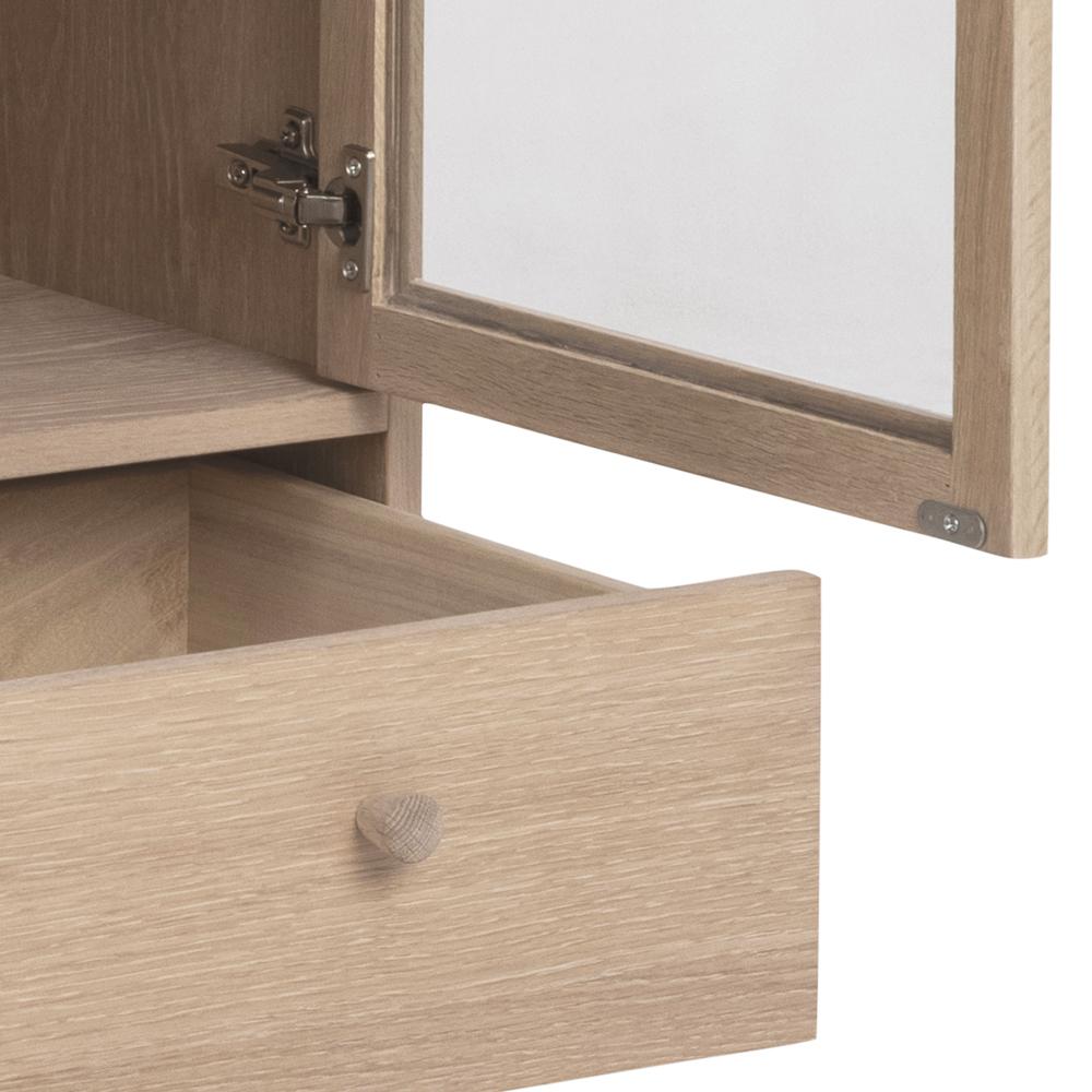 Vitrinekast Surnea Wit 80 cm - Afbeelding 4