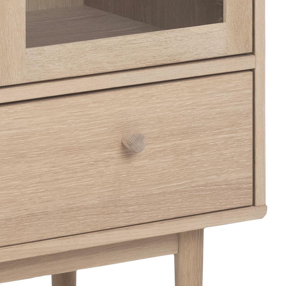 Vitrinekast Surnea Wit 80 cm - Afbeelding 6