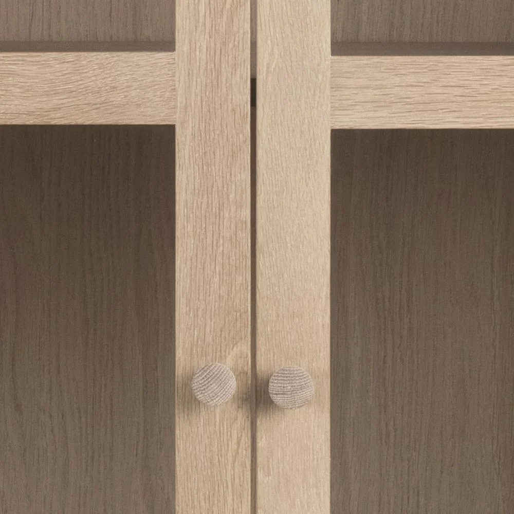Vitrinekast Surnea Wit 80 cm - Afbeelding 7