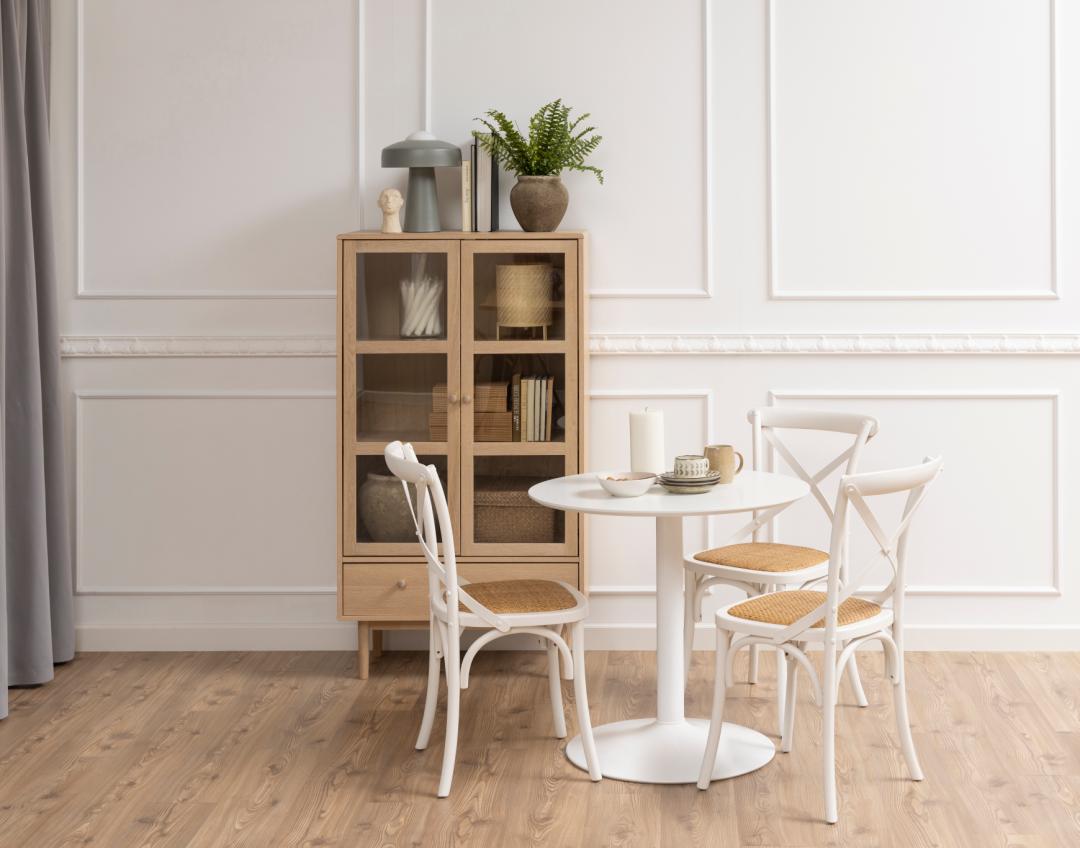 Vitrinekast Surnea Wit 80 cm - Afbeelding 9