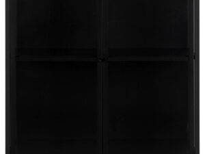 Vitrinekast Stostund Zwart 80 cm