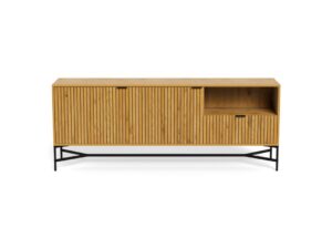 Dressoir Cieby Mat Zwart 180 cm