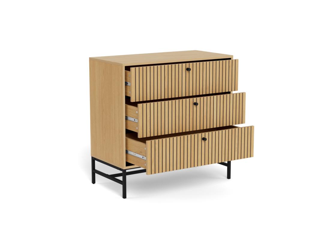 Ladekast Klielal Naturel 80,6 cm - Afbeelding 5